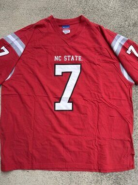 NC State Jersey Shirt Mens XXL Red Champion College Wolfpack North Carolina